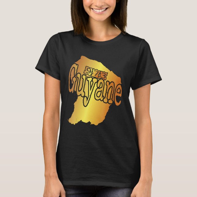 T-shirt for Guyanese Map of Guyana 973 (Devant)
