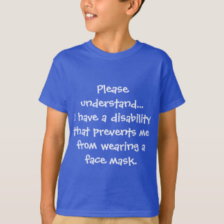 T-shirt for kids with a disability