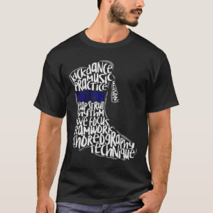 T-shirt Forçage Team Marching Bande Word Cloud Art T-shir