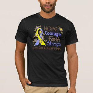 T-shirt Force 3 syndrome de Down de foi de courage