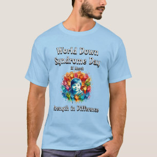 T-shirt Force dans la différence. Journée mondiale du synd