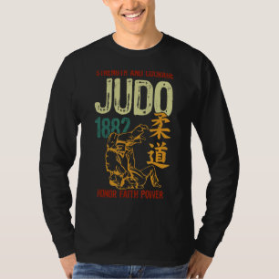 T-shirt Force Et Courage Judo 1882 Honor Faith Power V