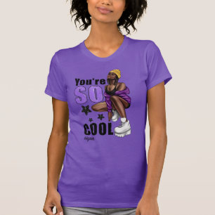 T-shirt Force et grâce rayonnantes de Diva Noir