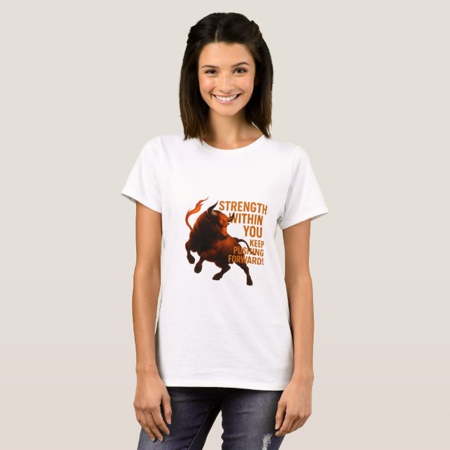 T-SHIRT FORCE INTÉRIEURE CONTINUEZ D'AVANCER (Devant entier)
