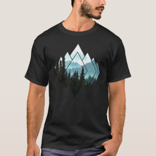 T-shirt Forest Nature Mountains Trekking Hiking Camping
