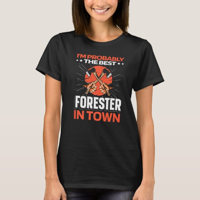 T-shirt Forester Ax - Timberjack Logger Lumberjack Premiu (Devant)