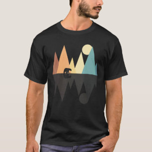 T-shirt Forêt Animal Grizzly Ours Nature Mounts Retro