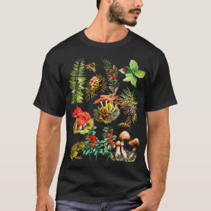 T-shirt Forêt, champignons sauvages