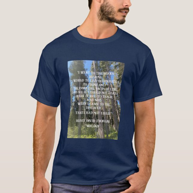T-shirt Forêt d'arbres Thoreau (Devant)