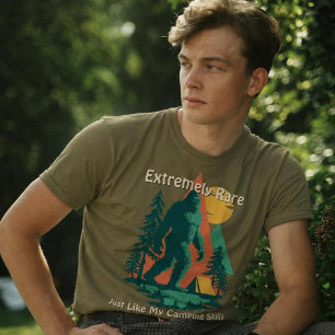 T-shirt Forêt de camping BigFoot Montagnes Drôle Personnal