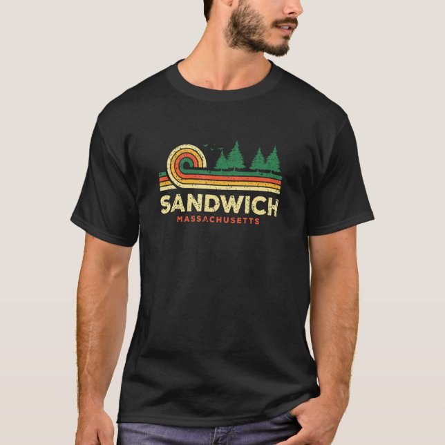 T-shirt Forêt de sandwich à feuillage persistant Sunset Ma (Devant)