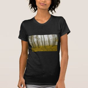 T-shirt Forêt d'Imaginaires avec brouillard et feuilles j