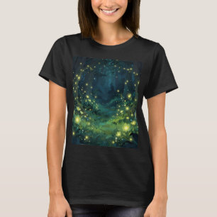 T-shirt Forêt Enchantée Lueur Nuit Magique