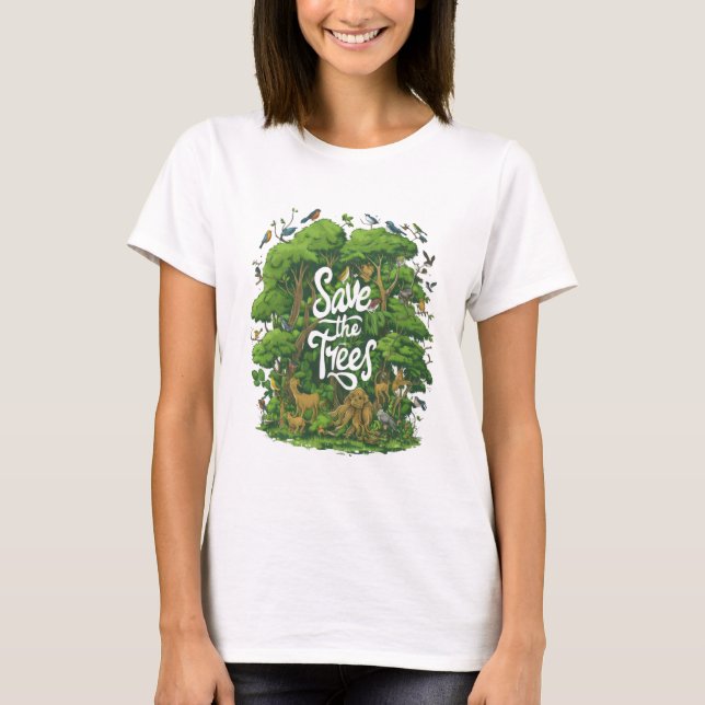 T-shirt Forêt enchantée vivante (Devant)