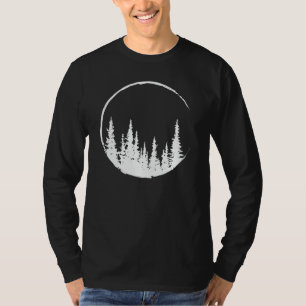 T-shirt Forêt Florale Arbre Arbre Aimant Forêt Arbre