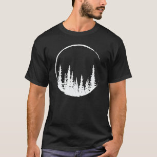 T-shirt Forêt Florale Arbre Arbre Aimant Forêt Arbre