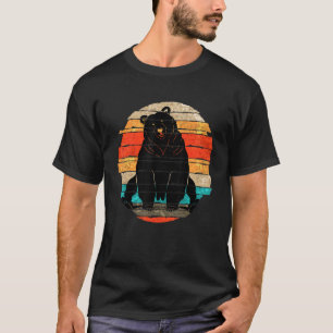 T-shirt Forêt Grizzli Ours Faune Nature Animal Retro
