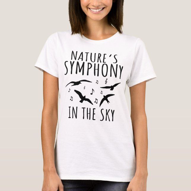 T-shirt Forêt musicale symphonique de la nature (Devant)