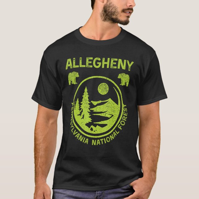 T-shirt Forêt nationale d'Allegheny Pennsylvanie (Devant)