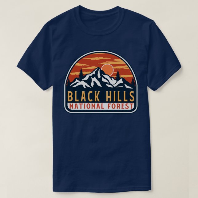 T-shirt Forêt nationale de Black Hills 4 (Design devant)