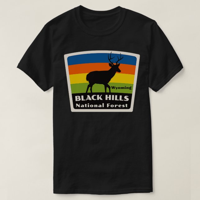 T-shirt Forêt nationale de Black Hills Wyoming Roaming Dee (Design devant)