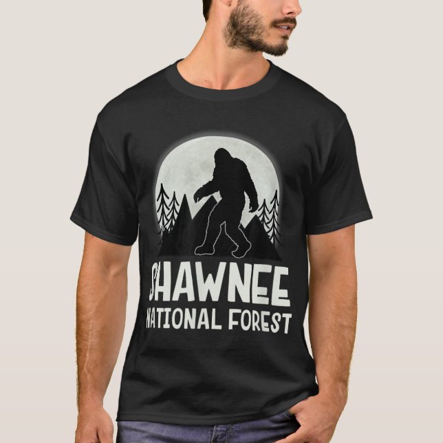 T-shirt Forêt nationale de Shawnee Bigfoot Sud Illinois (Devant)