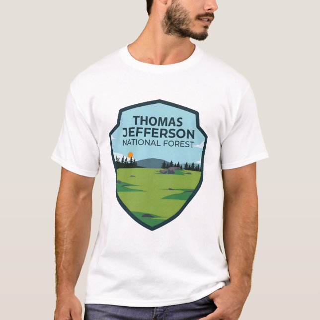 T-shirt Forêt nationale de Thomas Jefferson (Devant)