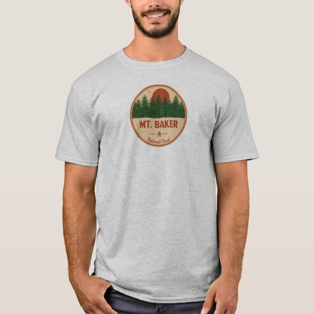 T-shirt Forêt nationale du Mont-Baker (Devant)