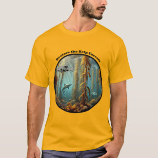 T-shirt Forêt sous-marine de Kelp avec poisson et homard U
