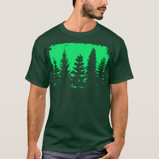 T-shirt Forêt verte vintage
