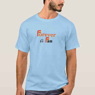 T-shirt Forever A Fan Homme Bleu Clair