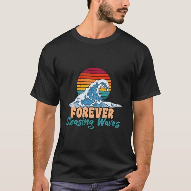 T-shirt Forever Chasing Waves Summer S (Devant)