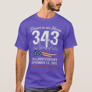 T-shirt Forever in our Hearts 24e anniversaire 1er septemb