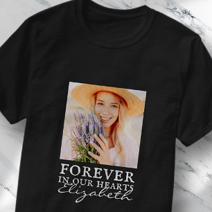 T-shirt Forever in our Hearts Simple Photo personnalisée M