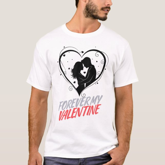 T-shirt Forever My Valentine (Devant)