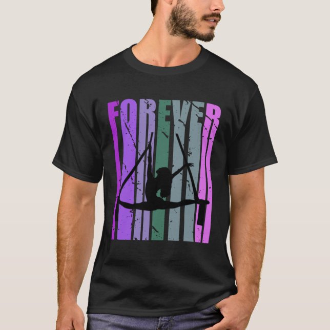 T-shirt Forever Retro Aerialist Pretty Air Dancer Coach Co (Devant)