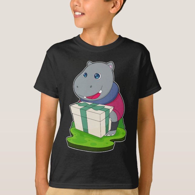 T-shirt Forfait de Noël Hippo (Devant)