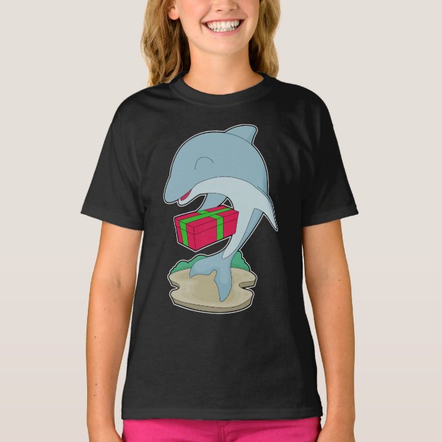 T-shirt Forfait Dolphin Christmas (Devant)