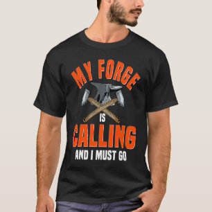 T-shirt Forge de forgeron métal enclume acier travailleurs