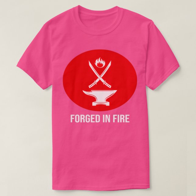 T-shirt Forgé en feu T 3 (Design devant)