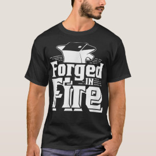 T-shirt Forgé En Forge De Feu Métalsmith Blacksmithing Bla