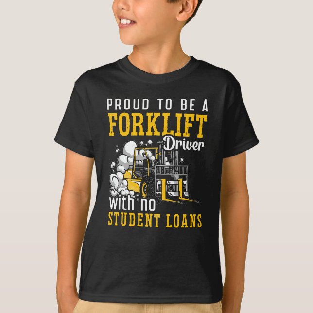 T-shirt Forklift Opérateur Proud To Be A Forklift Driver (Devant)