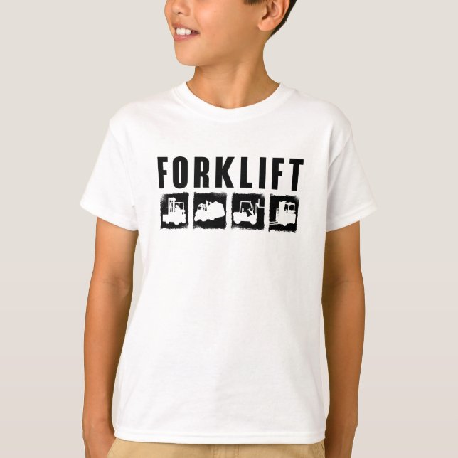 T-shirt Forklift Quote Forklift Operator Driver Worker (Devant)