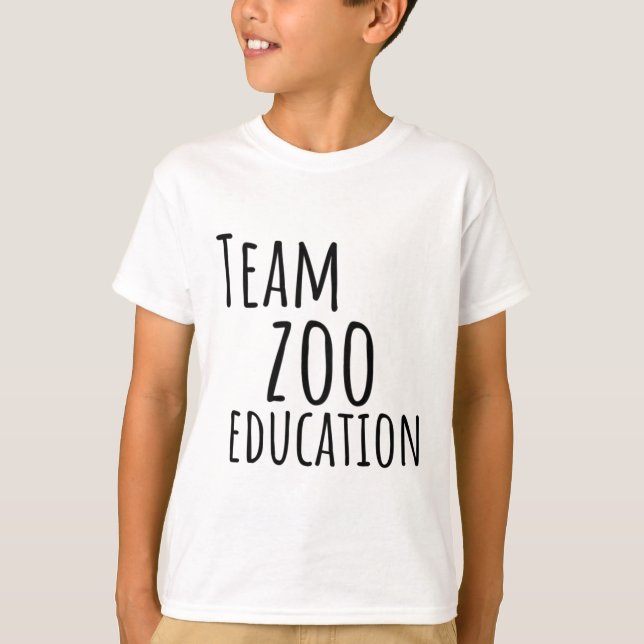 T-shirt Formation au zoo de l'équipe (Devant)
