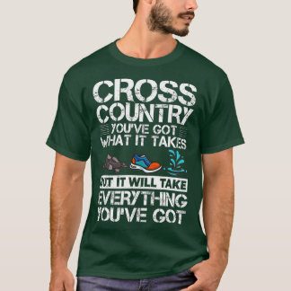 T-shirt Formation Coach cross-country Running XC Run Race