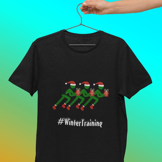T-shirt Formation d'hiver coutume texte xmas runners (Créateur téléchargé)