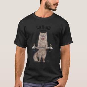 T-shirt Formation Muscle Cat Crème Remise en forme