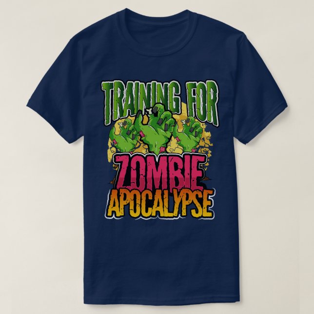 T-shirt Formation Pour Zombie Apocalypse 1 (Design devant)