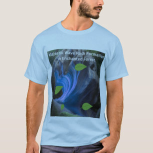 T-shirt Formation rocheuse majestueuse en forme de vague d