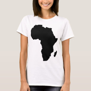 T-shirt forme africaine noire